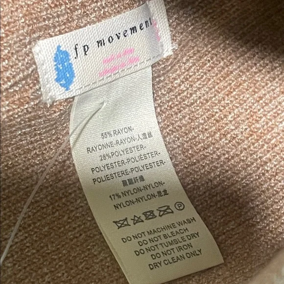 Free People Brown Beanie with Patches - Picture 2 of 4